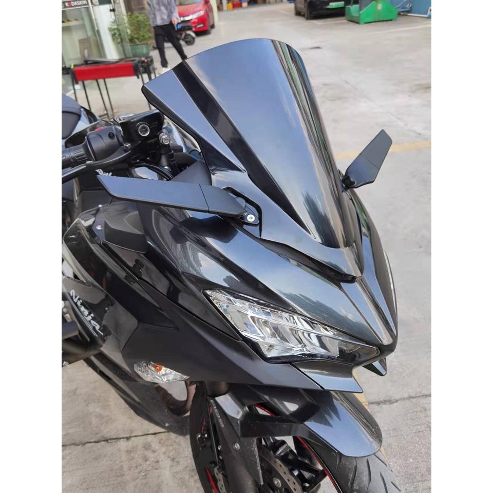 กระจกวิงหมุนปรับได้ KAWASAKI  Ninja250-650 / ZX6R / ZX10R กระจกมองข้าง กระจกมองหลัง งาน MK LIGHTECH  semspeed