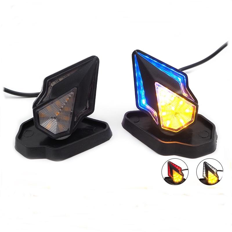 ไฟเลี้ยวแบบแปะ มีไฟหรี่ 3สี ไฟเลี้ยวส้ม (1คู่)  semspeed