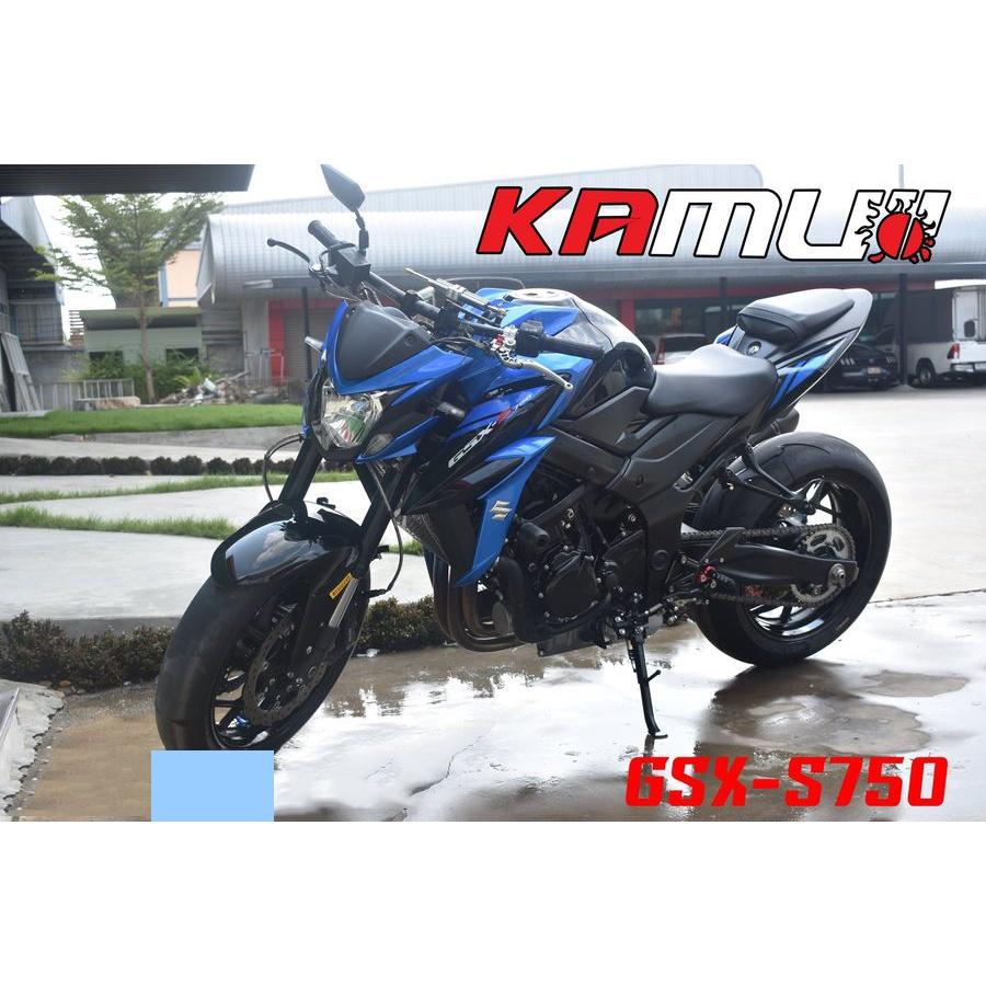 ชุดเกียร์โยง KAMUI คาร์บอนแท้ ตรงรุ่น GSX S750 ปรับระดับพักเท้า หัวเกียร์พับได้ พักเท้าพับได้ เกียร์โยง