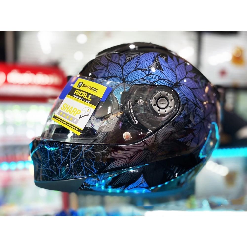 หมวกกันน็อค Shark Ridill 1.2 Nelum Black KXK สีเหลือบแมลงทับ *สอบถามก่อนซือ