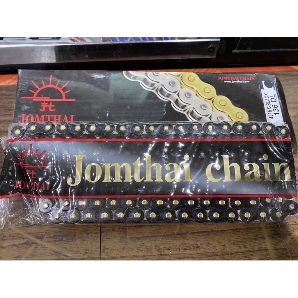 รวมโซ่X-Ring428 HX Jomthai   สีเหล็ก สีทอง สีดำหมุดทอง สีน้ำเงิน สีส้ม สีเขียว 108DL 120DL 132L 136DL Jomthai
