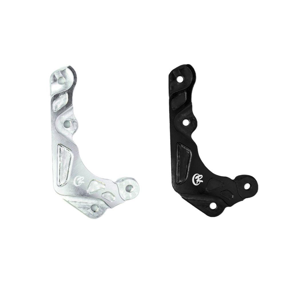 Giorno+ (ABS) CR RACING ขายึดปั๊มดิสเบรคหน้า CNC สำหรับปั๊มปักข้าง ปั๊มด้วง 2 Pot ขนาดจาน 220mm (029)