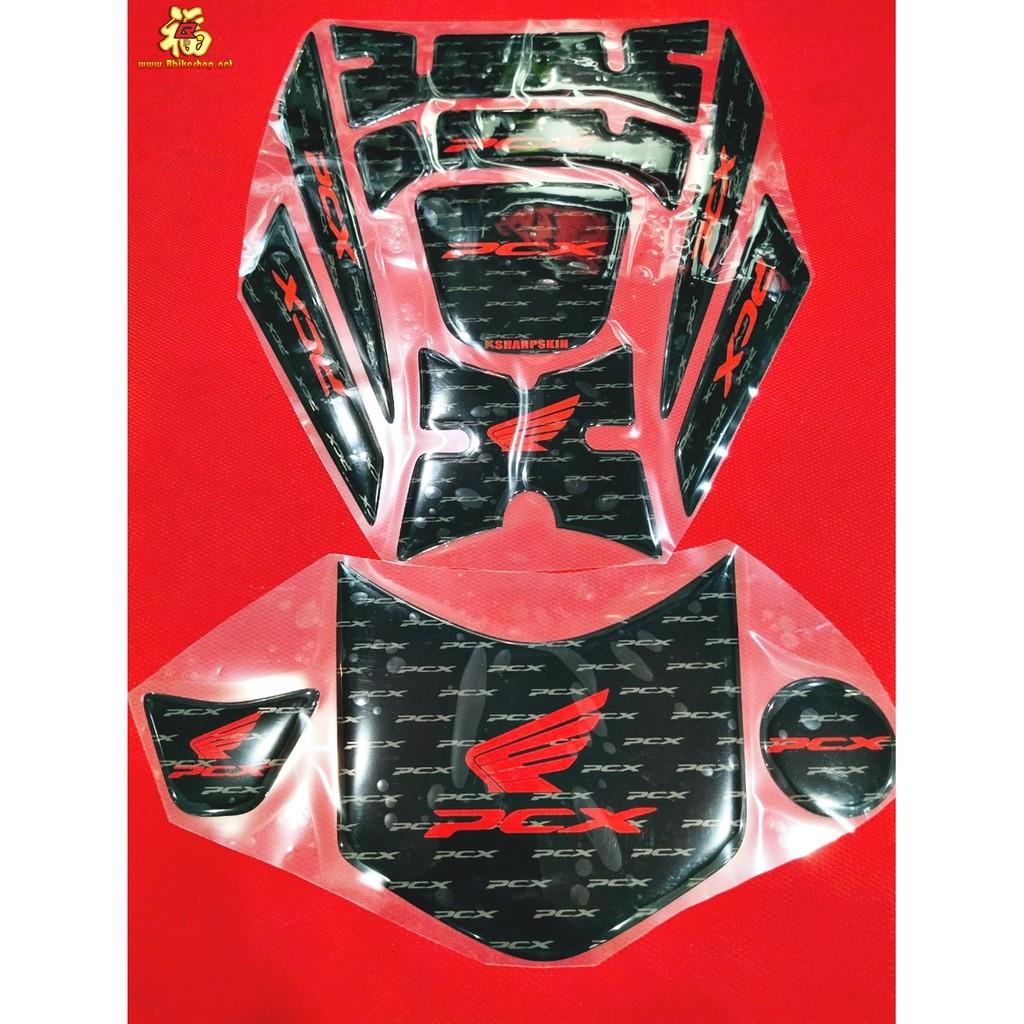 สติ๊กเกอร์ กันรอยคอลโซนชุดใหญ่ รุ่น PCX150 ปี 18-20 คละสี งาน semspeed สติ้กเกอร์