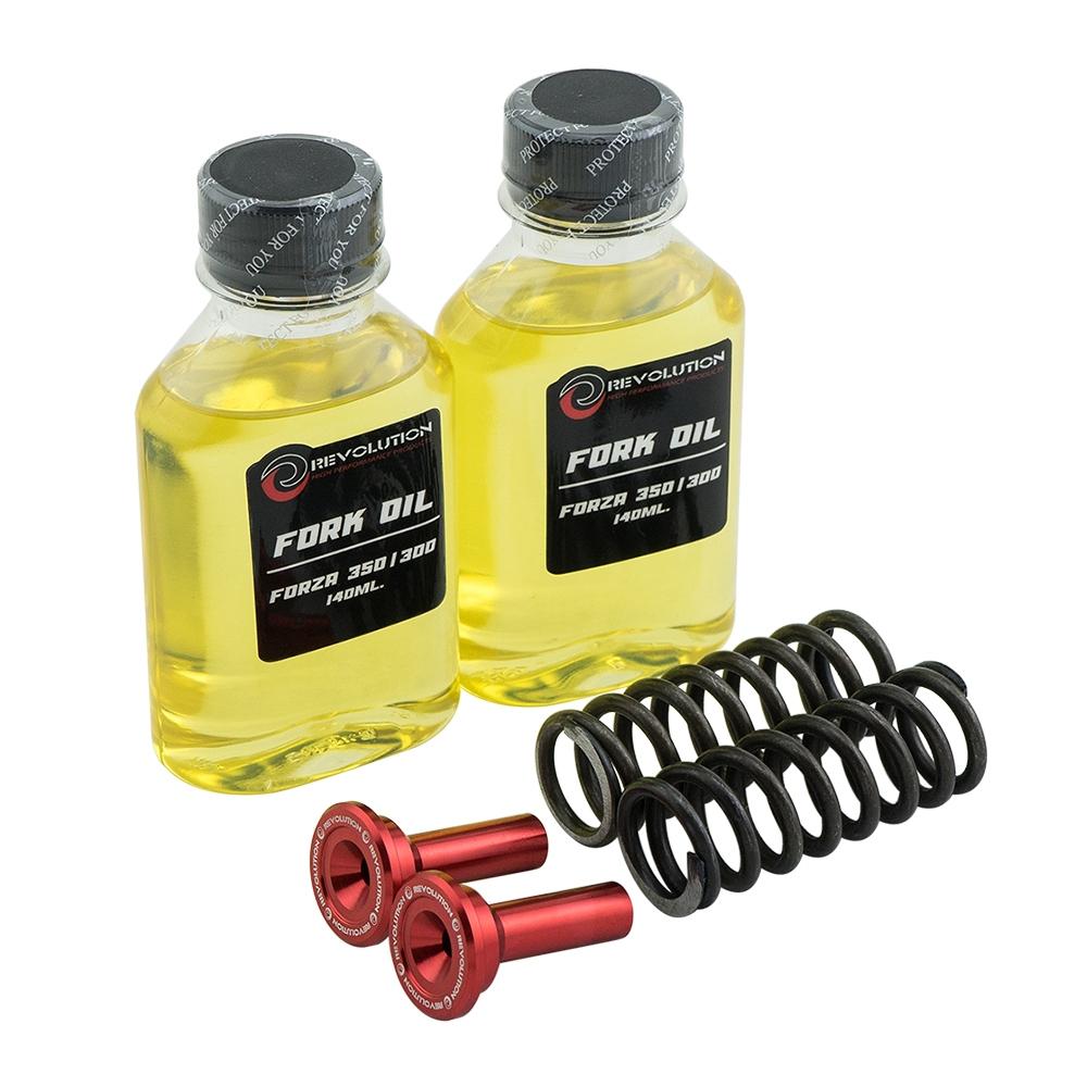 ชุดโหลดสปริงโช้คหน้า REVOLUTION FORZA-350 (น้ำมัน 140ML) 2 นิ้ว (080)