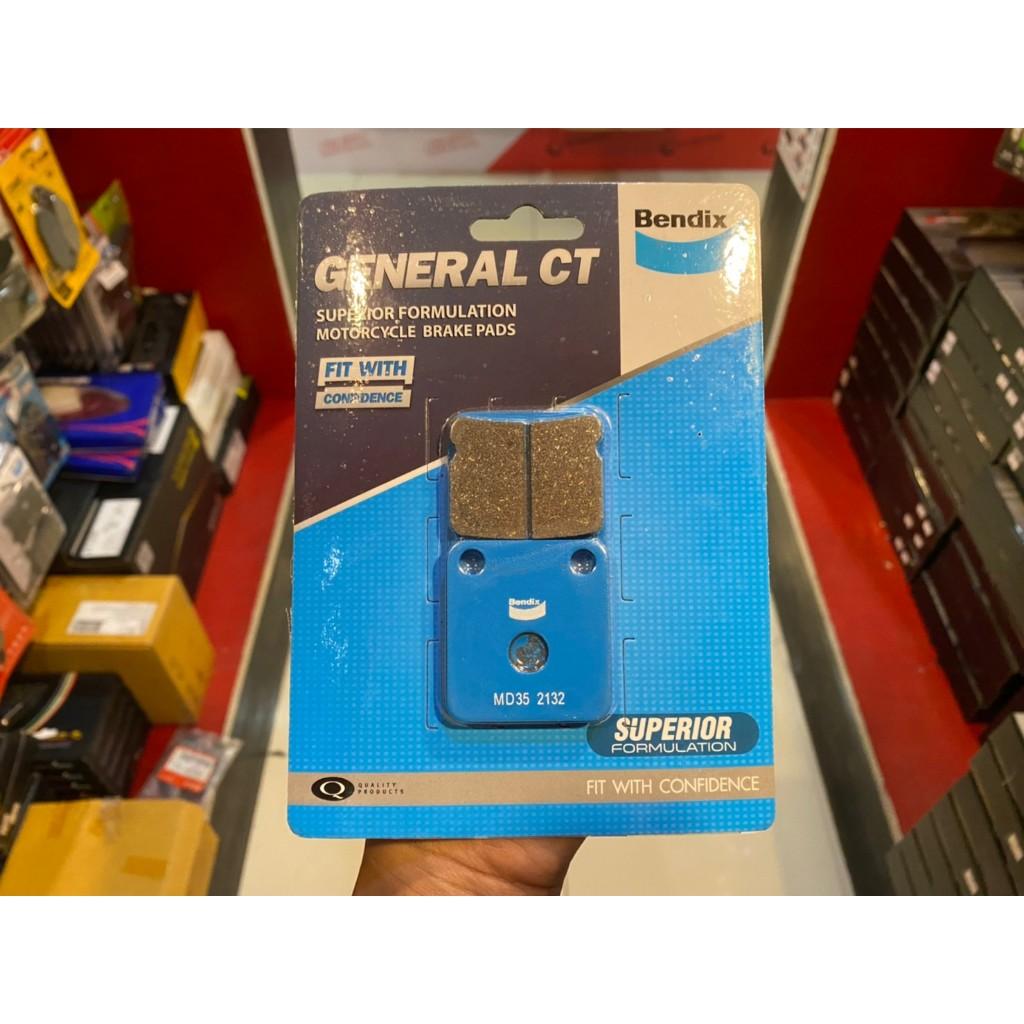 ผ้าเบรคหลัง Ksr-110 /Z125 BENDIX ตรงรุ่น (MD35) หลัง Gct.