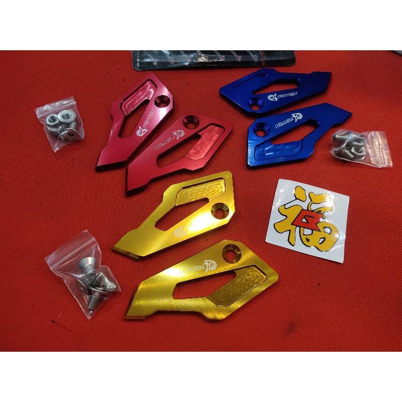 ปีกพักเท้าหลังแต่ง ตรงรุ่น M-slaz Piranha cnc คละสี