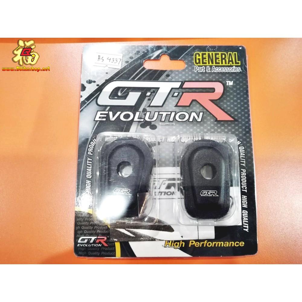 ฝาปิดไฟเลี้ยว 4ชิ้น มิเนียม รุ่น KAWASAKI งานGTR แท้**แผ่นรองไฟเลี้ยว หูไฟเลี้ยว แผ่นปิดไฟเลี้ยว