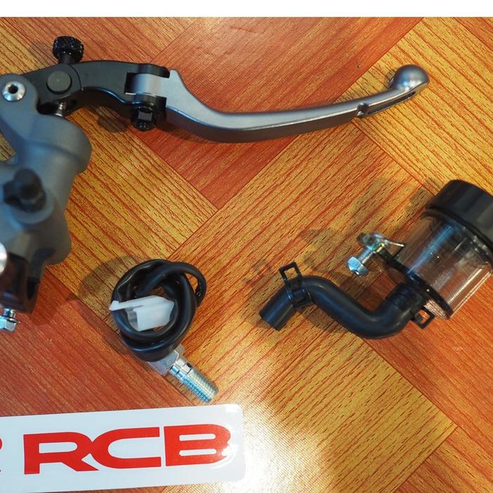 มือเบรค ปั้มลอย ข้างซ้ายเเละขวา ลูกสูบ เบอร์ 17 MM.ก้านสั้น RACINGBOY RCB