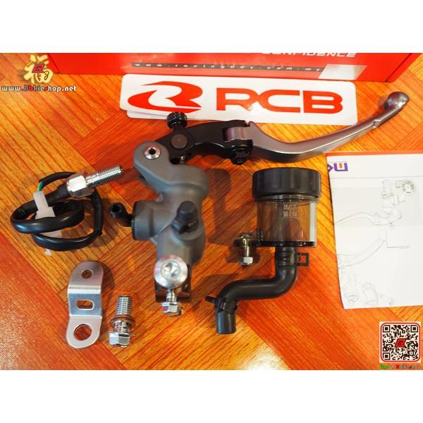 มือเบรค ปั้มลอย Racing Boy แท้ เบอร์ 17mm.สีไทเท ข้างซ้าย ข้างขวา ก้านสั้น ใส่ได้ทุกรุ่น ปั้มรอย