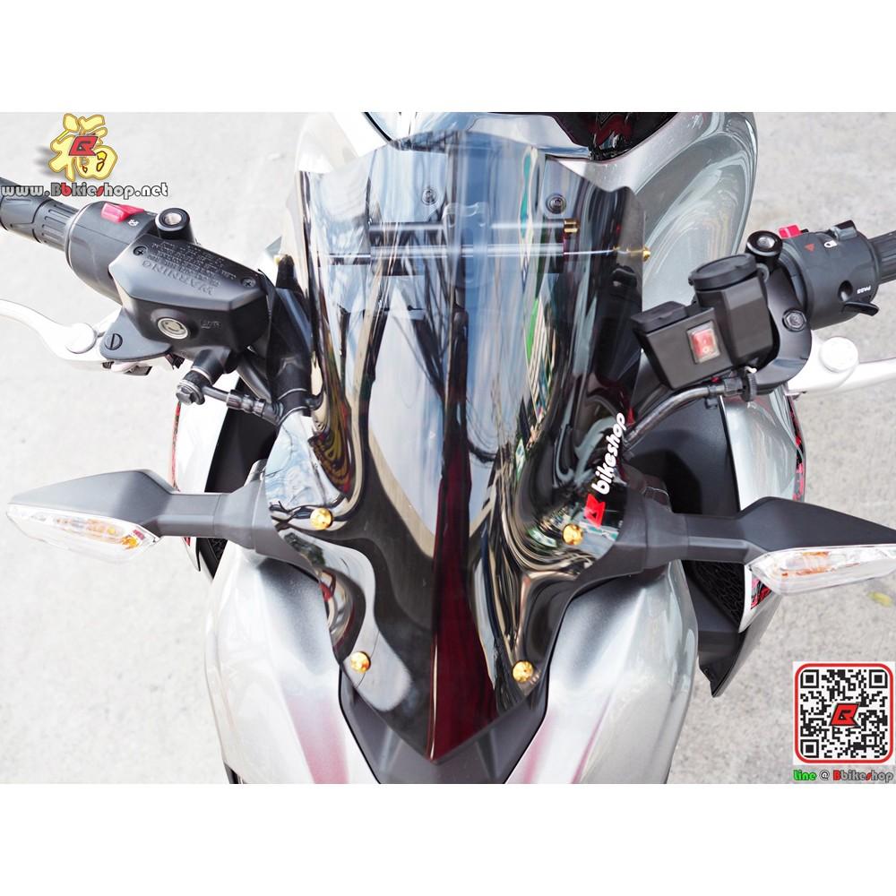 ชิวหน้าแต่ง ตรงรุ่น[Z900] ทรงโหนก อคิลิคดำ