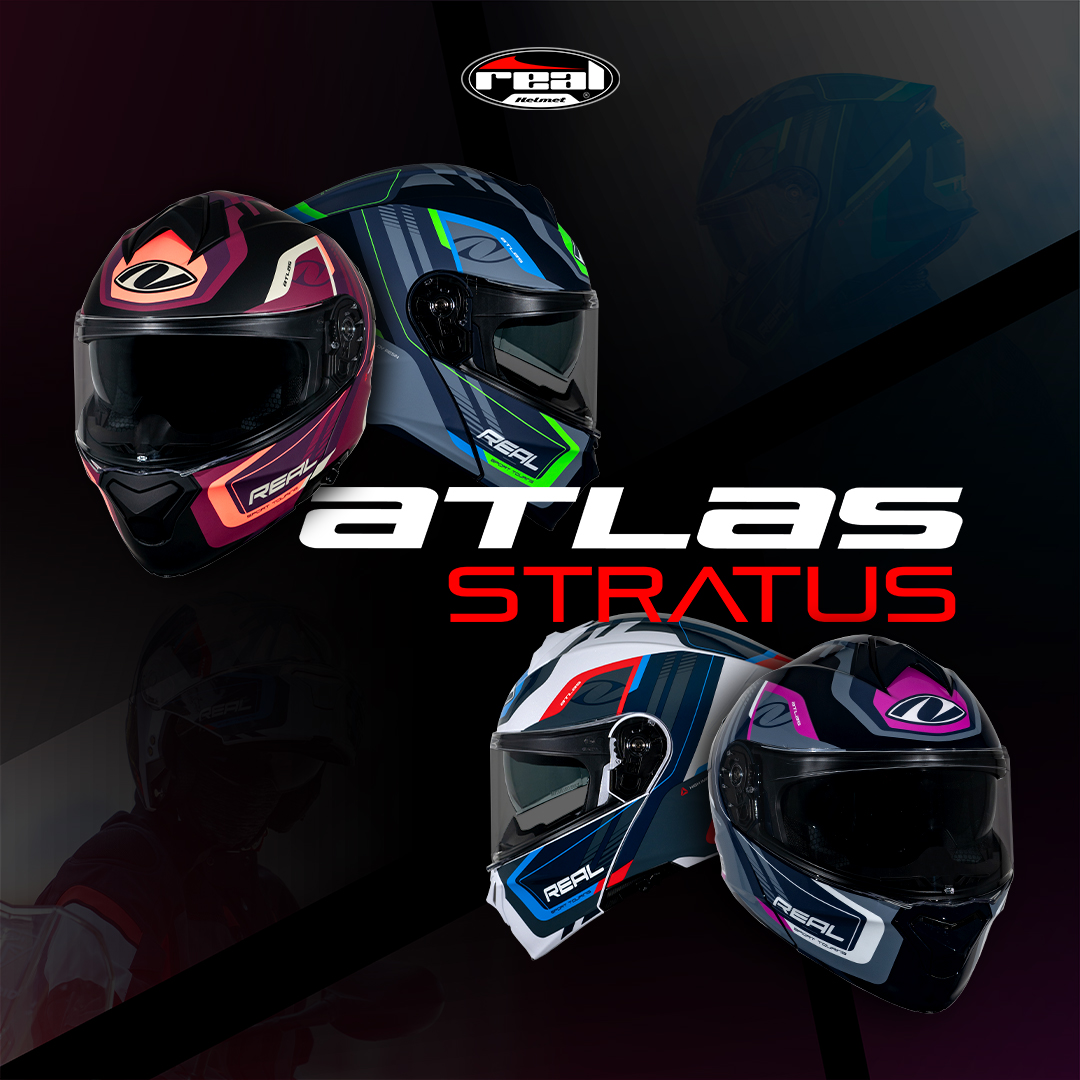 หมวกกันน็อค Flip-Up REAL ATLAS STRATUS ยกคางได้