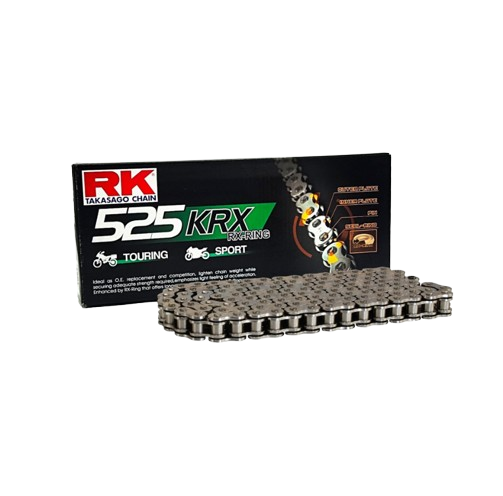 โซ่ RK 525 KRX RX-Ring 120L สีเหล็ก