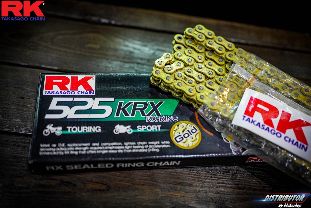 โซ่ RK 525 KRX RX-Ring 120L สีทอง