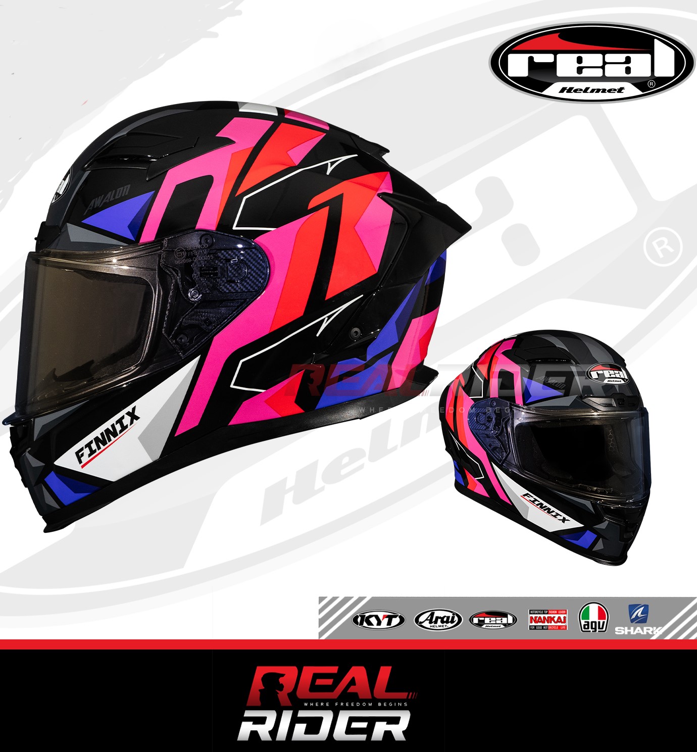 หมวกกันน็อค Real FINNIX Awalon