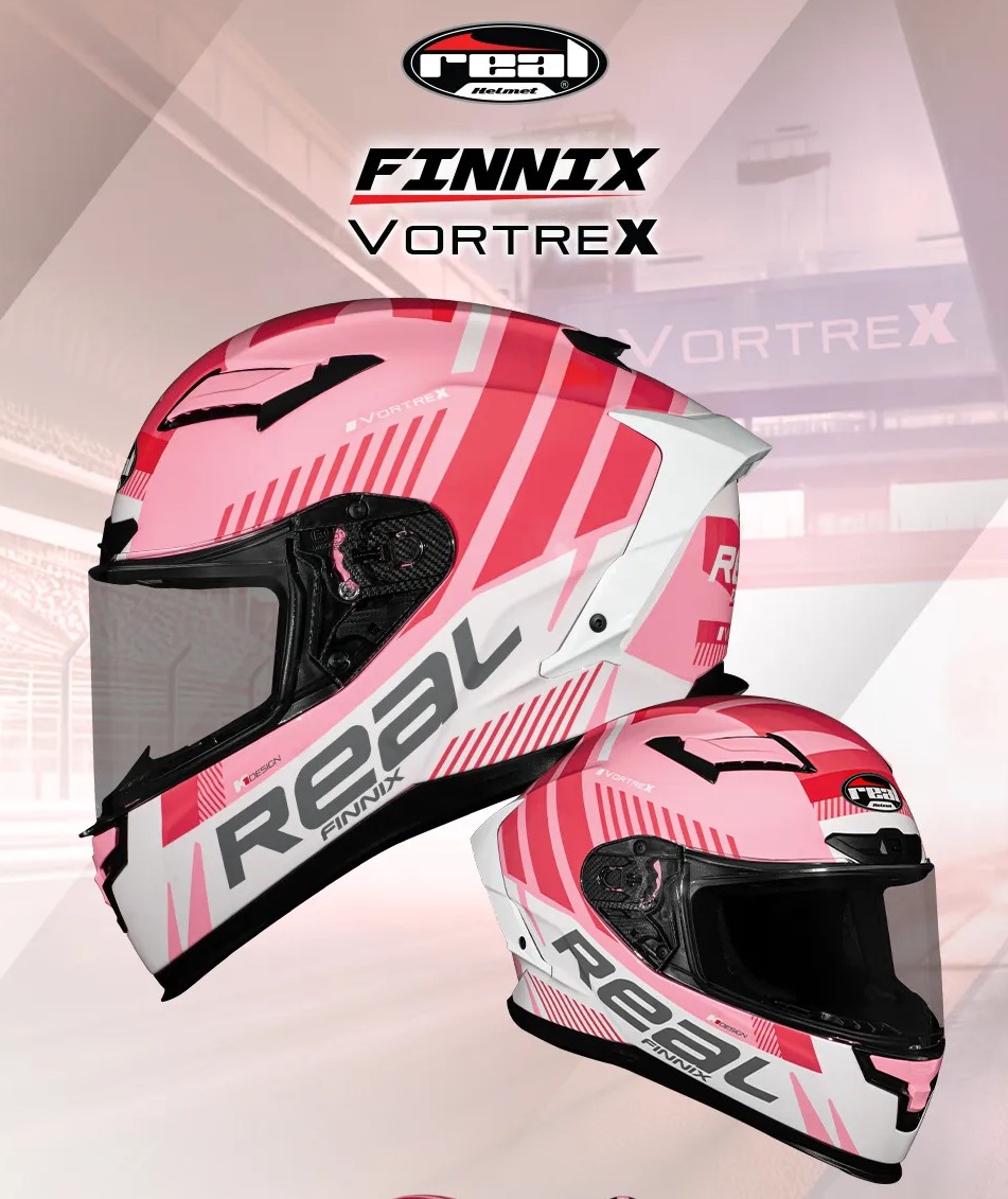 หมวกกันน็อครุ่นใหม่ล่าสุดจากหมวกกันน็อค Real FINNIX VORTREX