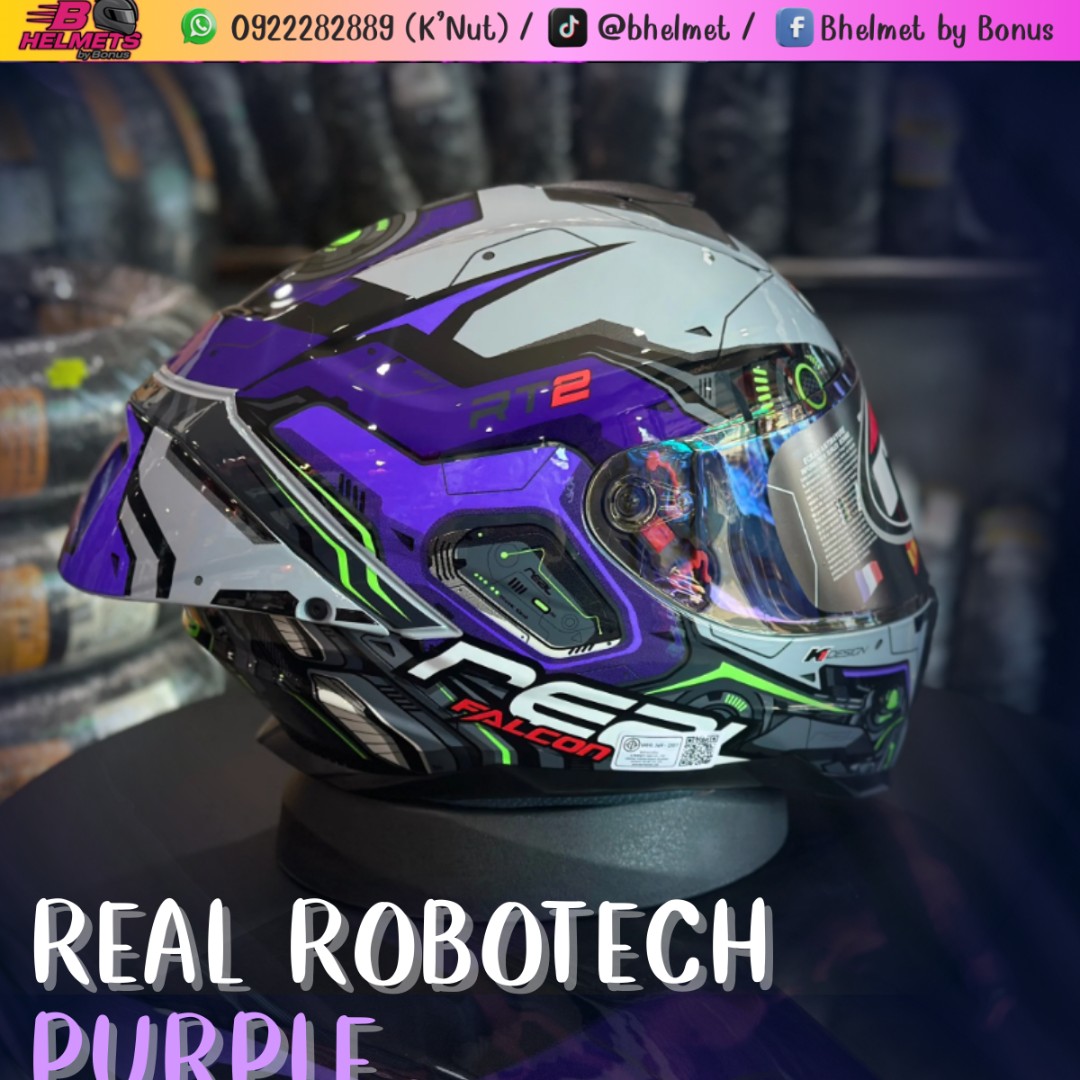หมวกกันน็อค REAL Falcon Robotech 2  ปี2026