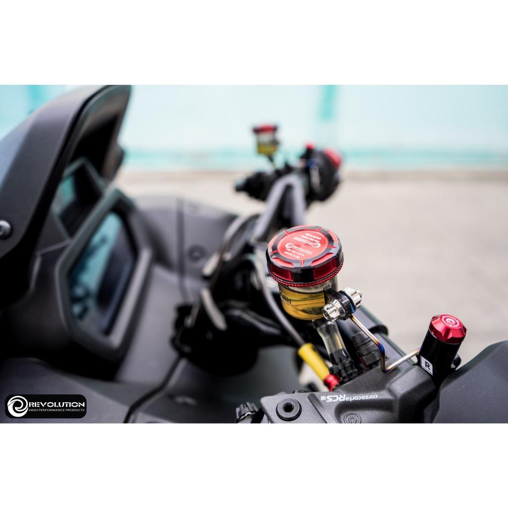 ฝาปิดกระปุกดิสเบรคบน Brembo ทูโทน กลม REVOLUTION ใช้ทั่วไป ราคา/1ข้าง