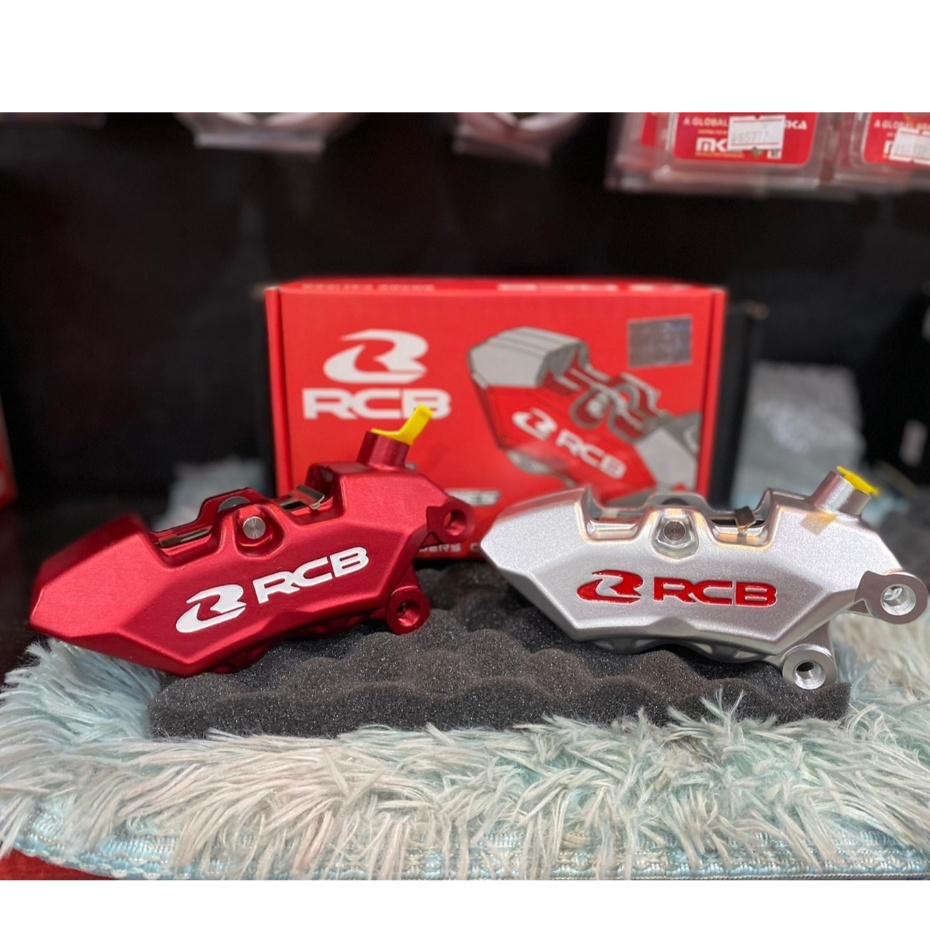 ใหม่ ปั้มเบรค ล่าง ทรง 4POT หูชิด RCB รุ่นR1 Series ฝั่งขวา CALIPER 4PISTON R1 (ประกัน6ปี)69