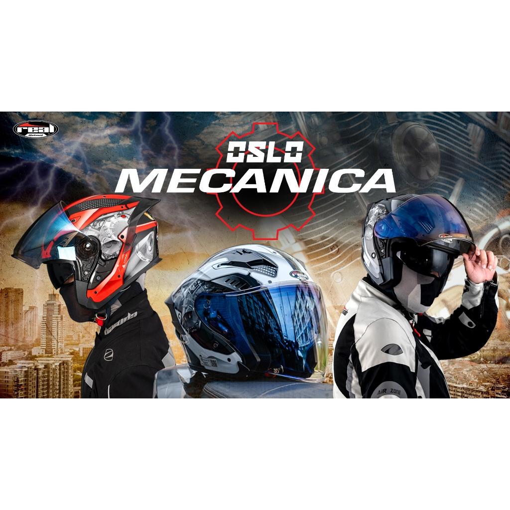 หมวก ครึ่งใบ REAL Oslo MECANICA 