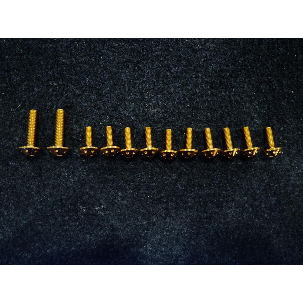 น็อตชุดสี แฟริ่ง รุ่น MSX-125 สแตนเลส สีทอง/สีไเท