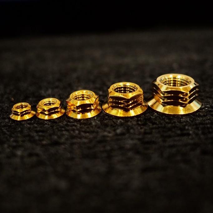 น็อต ตัวเมีย สแตนเลส ตกแต่งเสริมมอเตอร์ไซค์ ลายจี้ เบอร์ 8-10-12-14-17 304