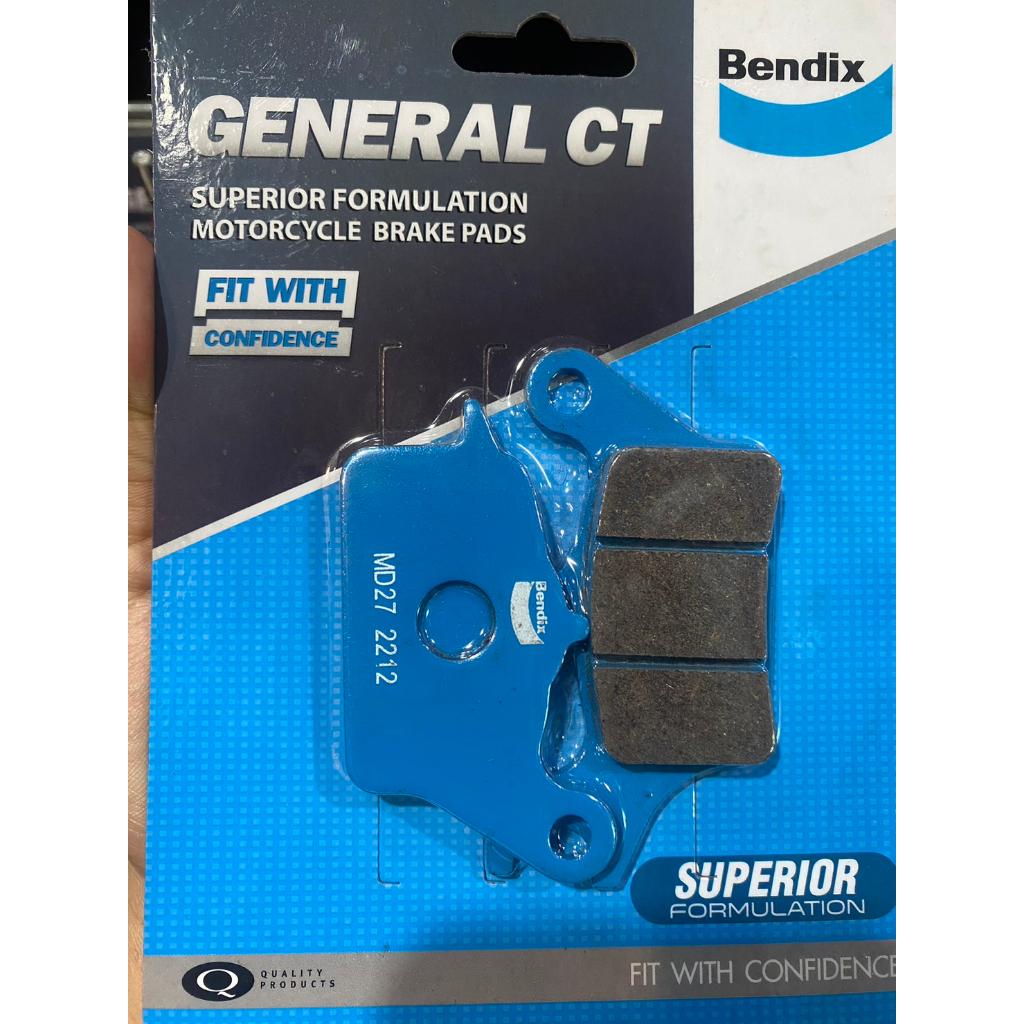 ผ้าเบรคหน้า BENDIX MD27 ใส่รถรุ่น Air Blade / Click I / Scoopy I (ไม่abs) / Zoomer
